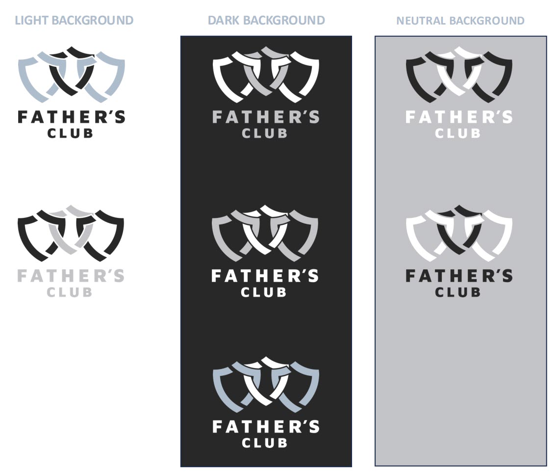 FATHERS CLUB - LOGO COLOR VARIATIONS